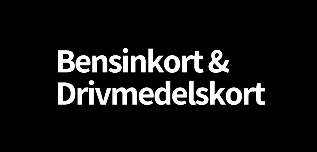 Bensinkort & Drivmedelskort